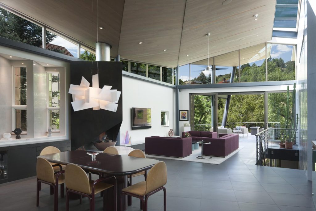 An airy living and dining room combination