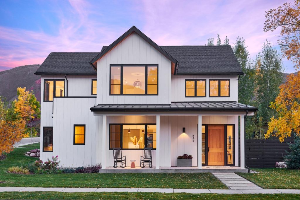 A front door view of the Southside Farmhouse
