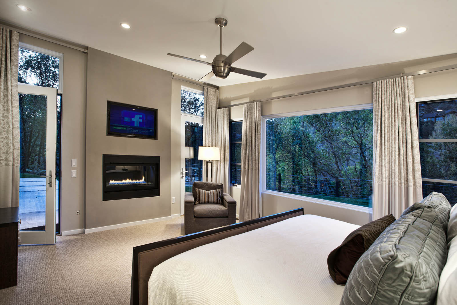 Custom fireplace by Maley Building Corporation