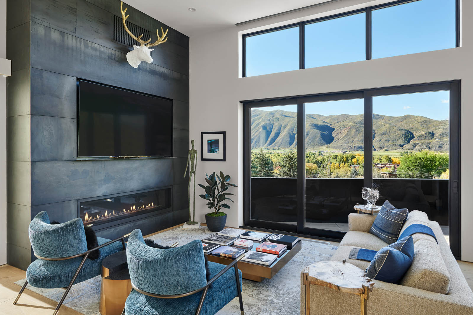 Custom fireplace by Maley Building Corporation