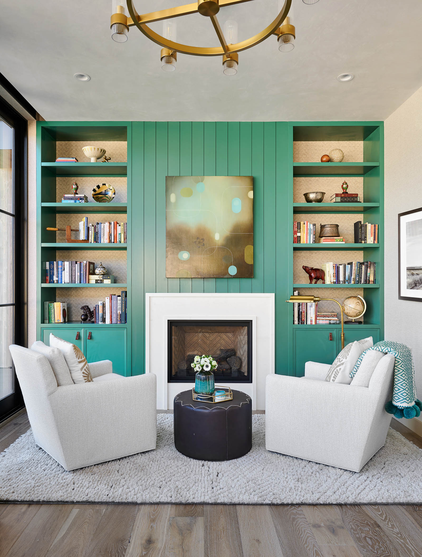 Custom fireplace by Maley Building Corporation