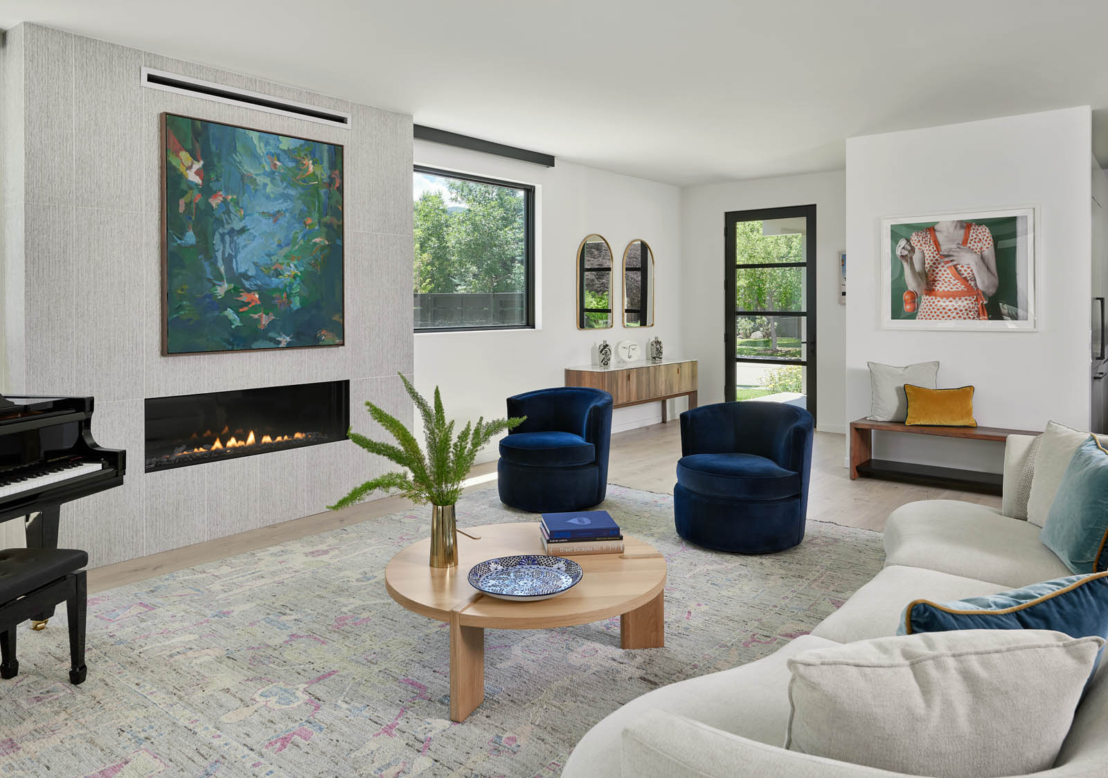 Custom fireplace by Maley Building Corporation